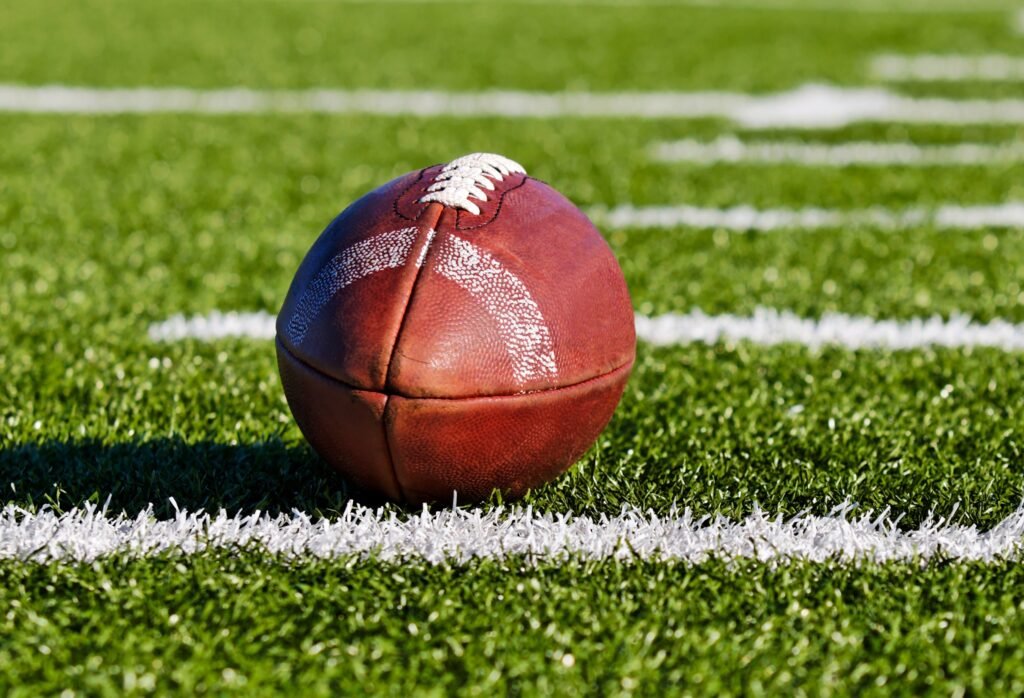 Football on a field