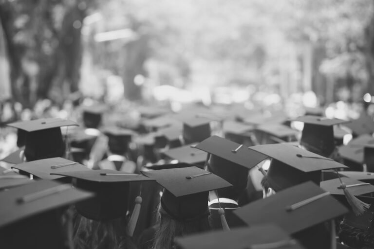 Students at graduation excited to go off to college.