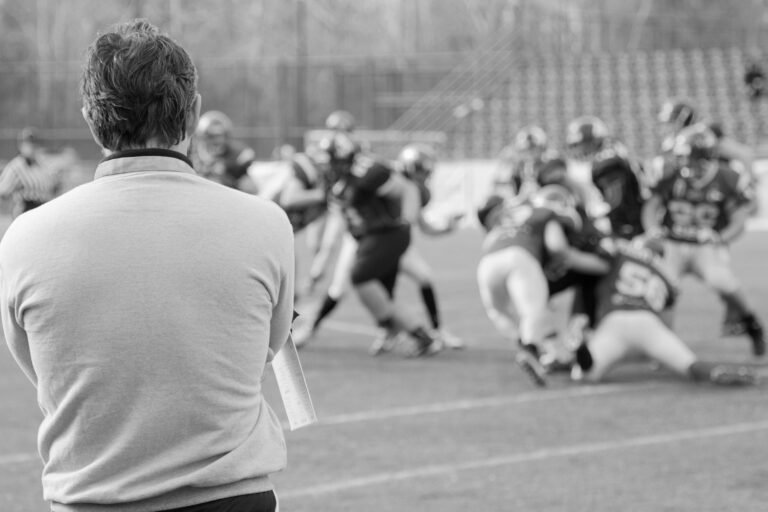 Football camp for college athlete recruits.